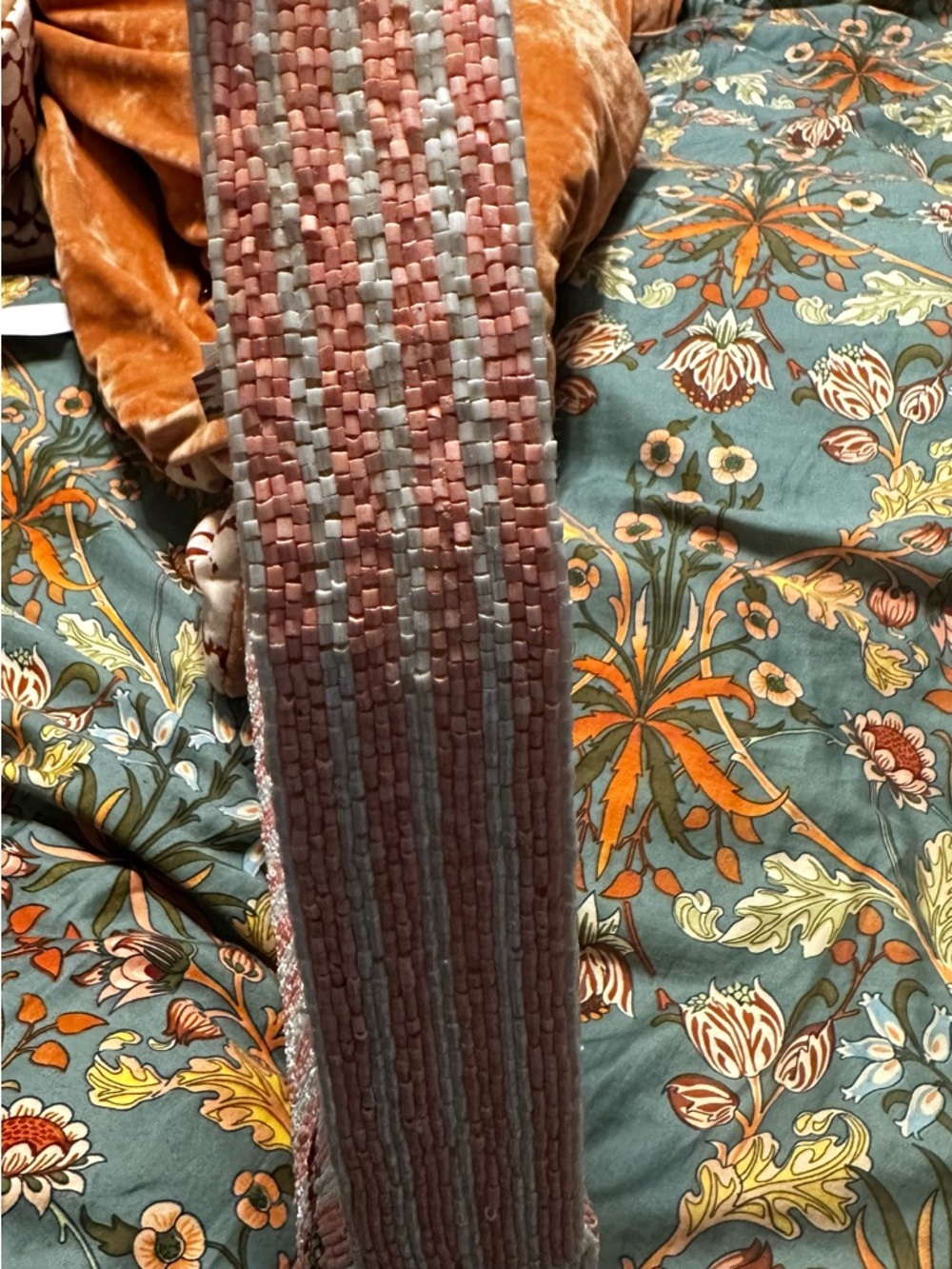 Pink & Red Beaded Cherry Shoulder Bag - Picture 5 of 9
